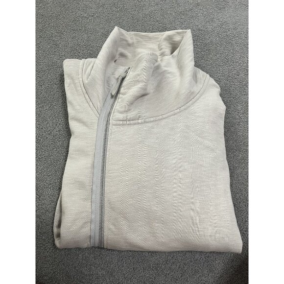 All Saints Light Gray Zip Up Sweater - Picture 1 of 7